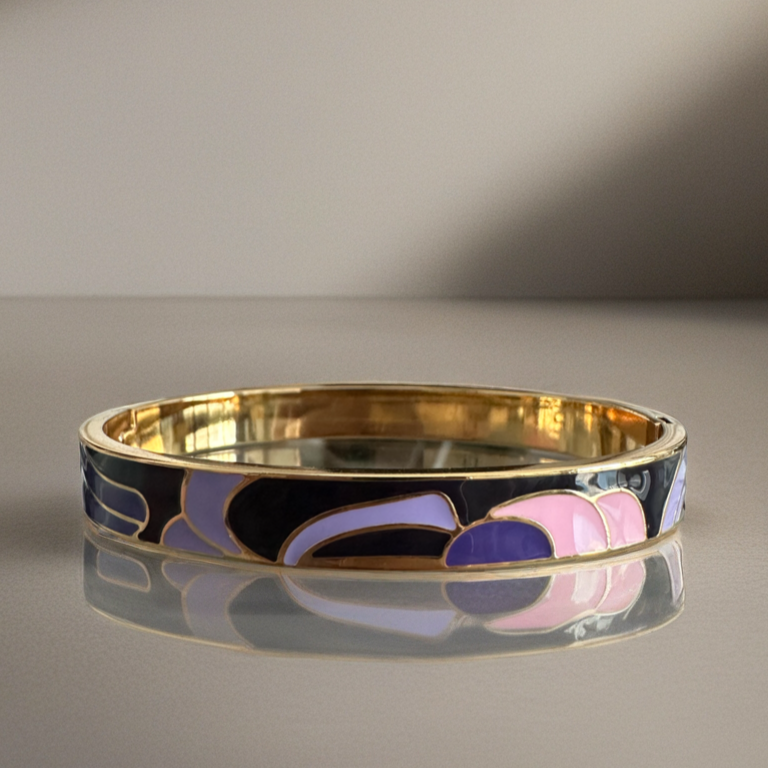 Best Cosmic Muse Enamel 18K Gold Plated Bracelet 