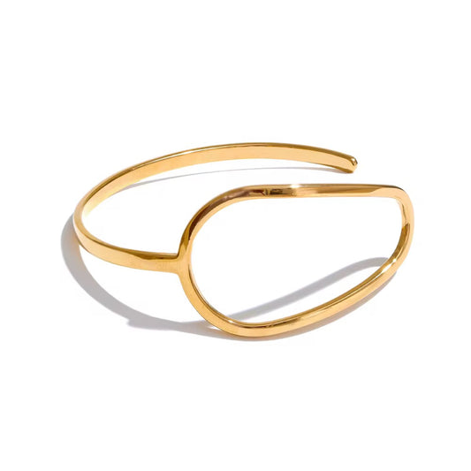 Elegant Golden Unity 18K Gold Plated Bracelet 
