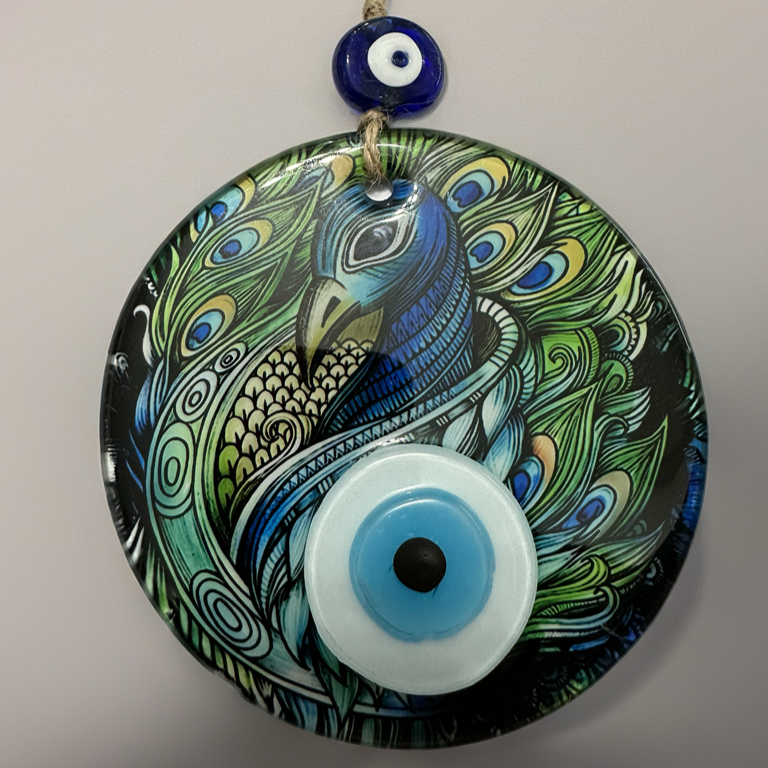 Best Peacock Evil Eye Wall Hanging Charm